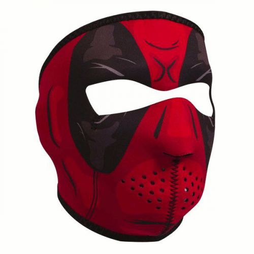 Deadpool neoprene ski face mask snowboard motorcycle biker warm red black new