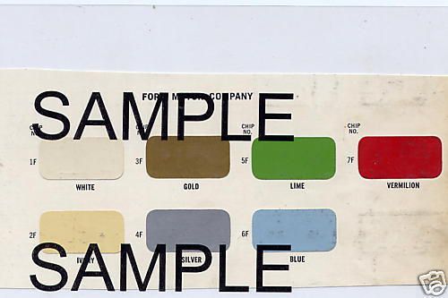 1972 dodge chrysler plymouth striping paint chips martin senour 5