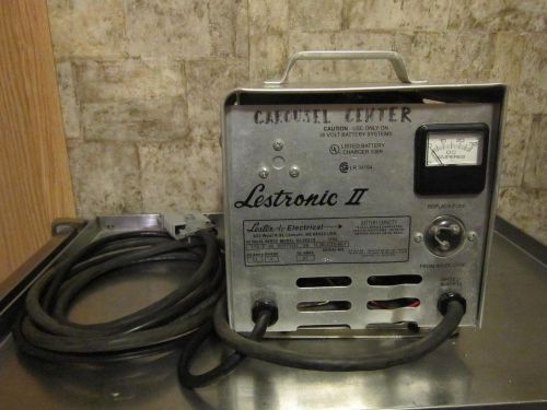 Lestronic ii 36v golf cart battery charger scrubber forklift club car e-z-go 25a