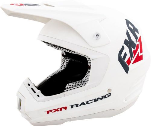 Fxr snowmobile torque recoil white helmet- large - xl- 2xl -dot/ece - brand new
