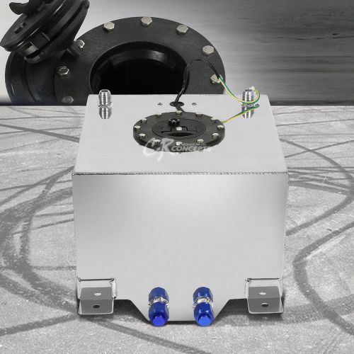 8 gallon lightweight polished aluminum gas fuel cell tank+level sender+foam