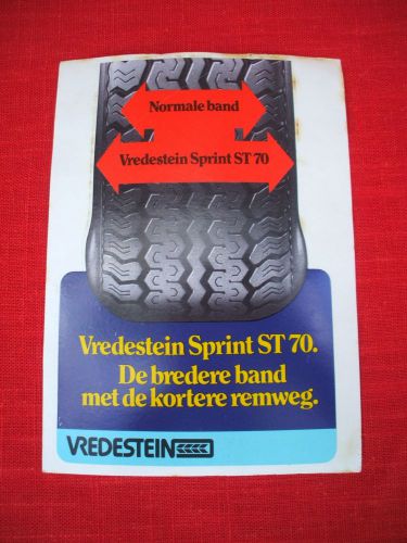Vintage 1970's  vredestein banden  tires ,dutch holland ,vredestein sprint st 70