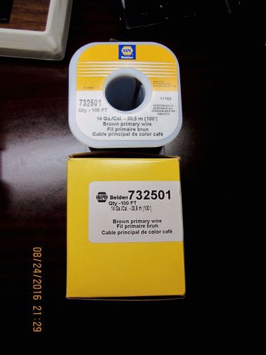 Automotive primary wire 14gauge [brown] 100 feet.