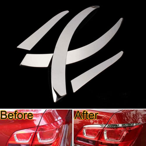 4pcs stainless steel rear light tail lamp cover trim strip for cruze sedan 2015