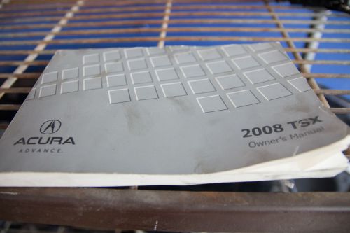 2008 acura tsx owners manual user guide reference operator oem honda