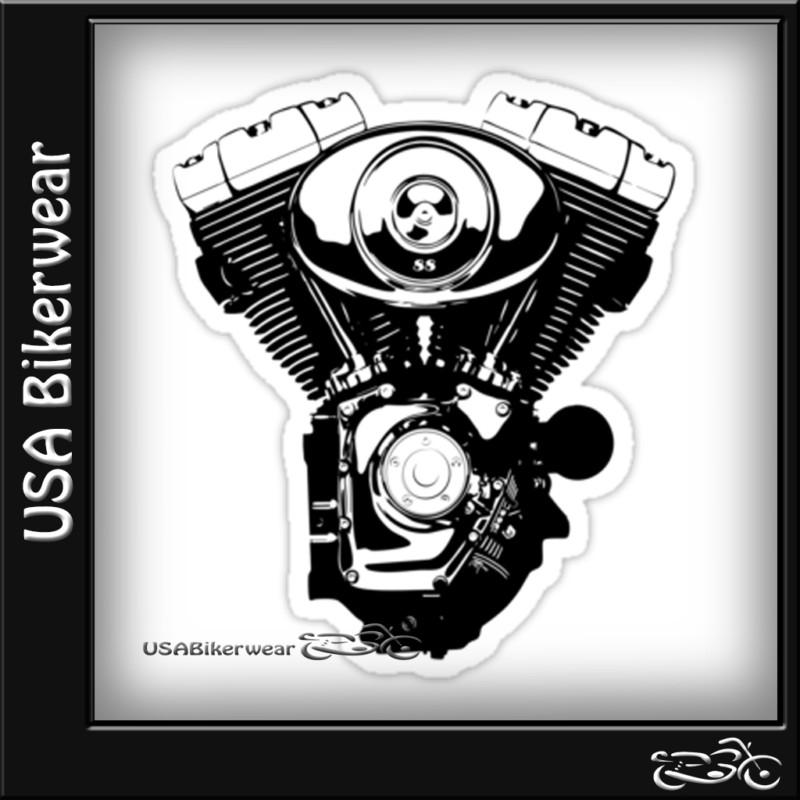 ++harley davidson 100% positive vtwin v twin tank helmet window vinyl sticker!++