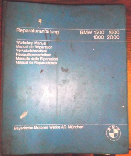 1960s? 1970s? 1980s? bmw 1500 1600 1800 2000 workshop service repair manual oem