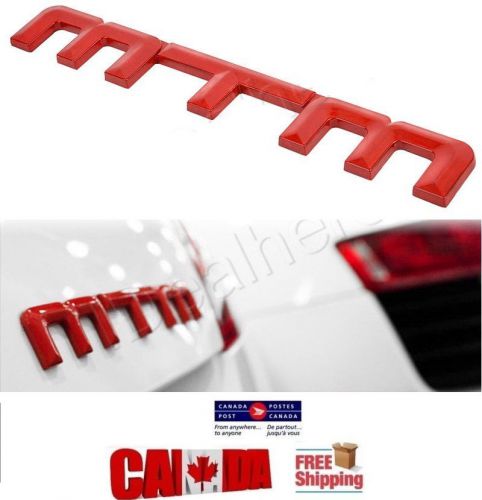 Mtm logo red badge emblem sticker decal for audi volkswagen vw