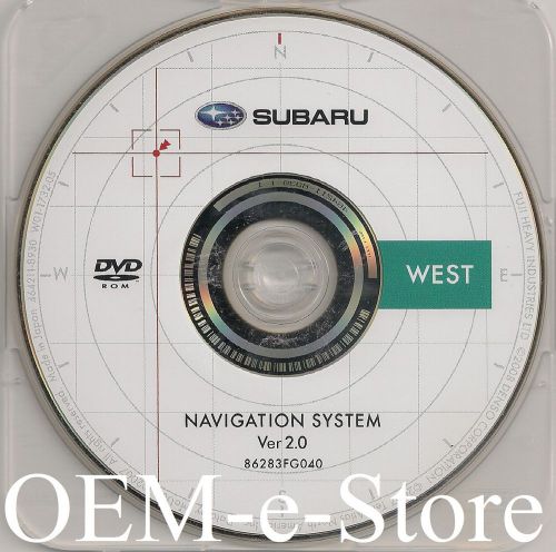 2010 subaru outback wagon &amp; legacy navigation dvd map west coast u.s canada