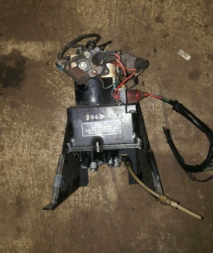 74436a9 merc. hydraulic trim-n-tilt pump / metal reservoir &amp; solenoid