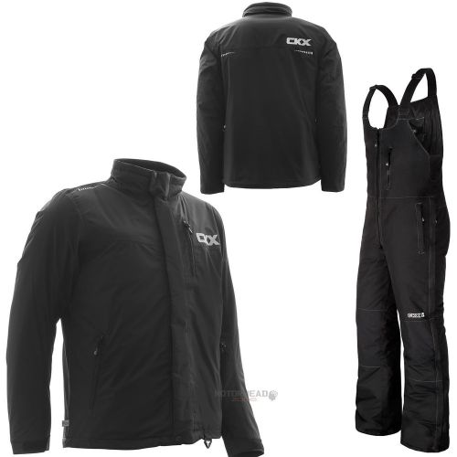 Snowmobile ckx trail jacket men suit black 3xlarge bib pants snow winter coat