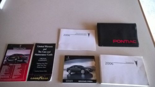 2006 pontiac grand prix  owners manual with supplements,case ,instructional cd