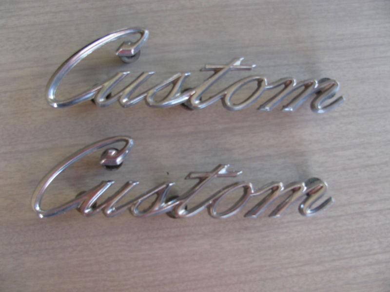 71 ford " custom" emblem