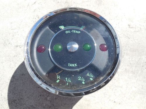 Porsche 356 oil gas fuel temperature gauge combination b c sc 356b 356c 356sc t6
