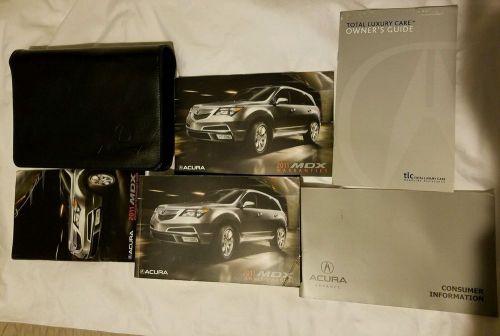 Owners manual set for 2011 acura mdx free shipping nr