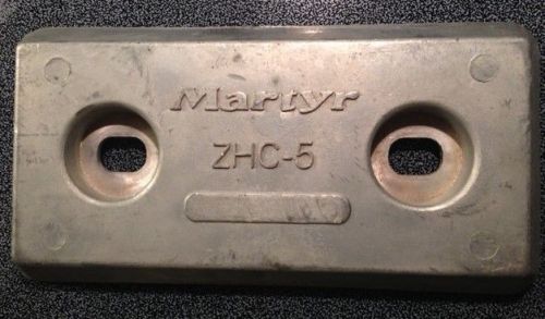 Martyr zhc-5 zinc hull anode 8in x 4in x 3/4in