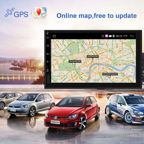 Camera bluetooth+7&#034;android 5.1 quad core car with dvd player gps stereo echowifi