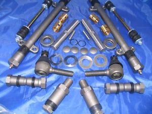 Front end repair kit 41 42 46 47 48 49 cadillac new w/ king pins &amp; tie rod ends