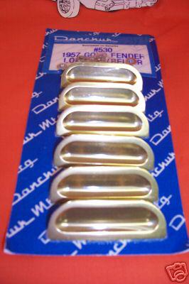 1957 chevy fender louvers gold belair sedan hardtop convertible wagon made in us