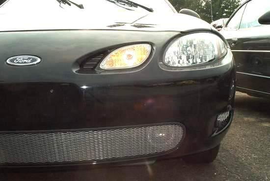 98-03 ford escort zx2 grill insert powder coated silver diamond style grille 