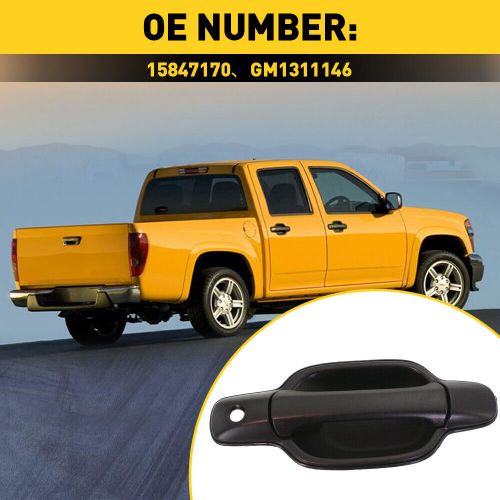 Front right door exterior panel handle black for 2004-2012 chevrolet colorado