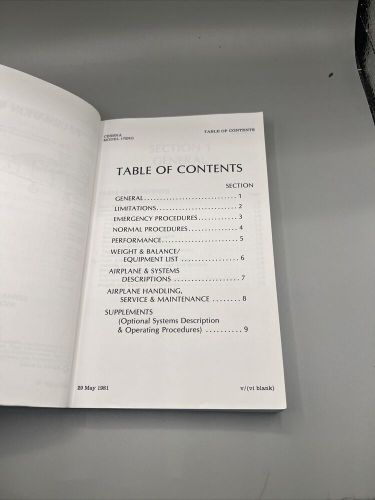 1982 Cessna Information Manual Cutlass RG Model 172RG, US $32.99, image 3