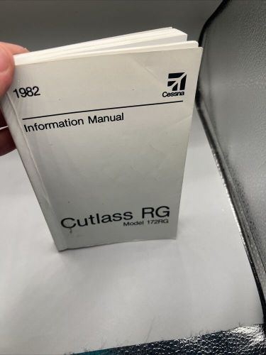 1982 Cessna Information Manual Cutlass RG Model 172RG, US $32.99, image 14