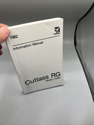 1982 Cessna Information Manual Cutlass RG Model 172RG, US $32.99, image 20