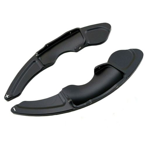 Pair black steering wheel shift paddle shifter extension trim fit lexus rc nx is