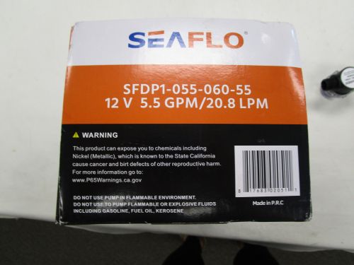 SEAFLO 55-SERIES DIAPHRAGM WATER PUMP 12V 5.5 GPM 60 PSI SFDP1-055-060-55 BOAT, US $89.95, image 9