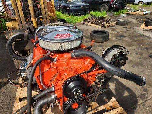 1970 corvette c3 350 engine suffix ctg complete w/ th400 auto transmission