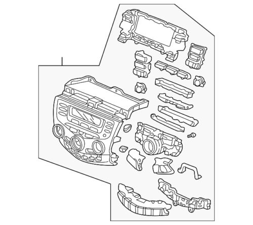Genuine Honda Radio Trim 39179-SDA-L61ZA, US $559.45, image 2