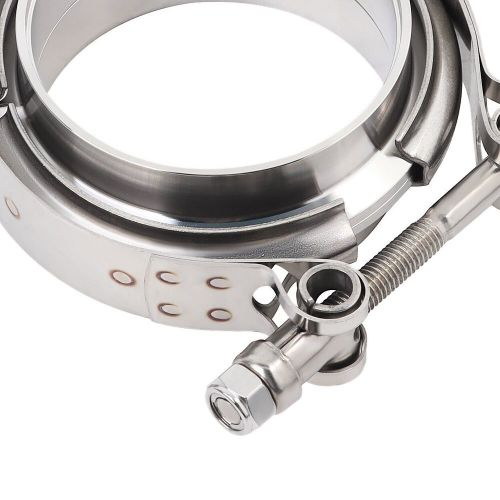 LokoCar V Band Clamp With Flange ID 3.5 Inch Male Female Stainless Steel Silver, US $25.99, image 4