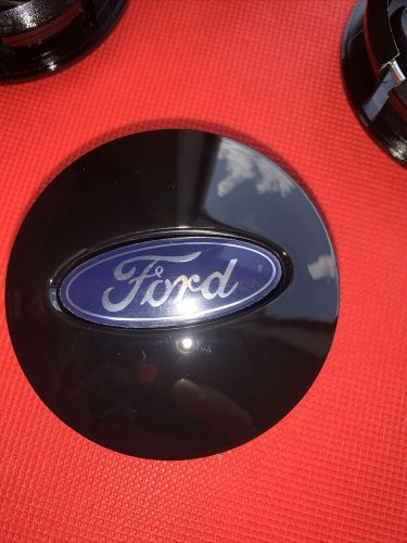 Set of 4 gloss black 66mm wheel center hub caps hubcap covers