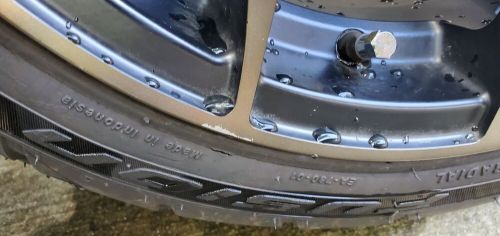 Golf cart wheels and tires 14" set of 4 gmw spyder matted black - used 205/40r14