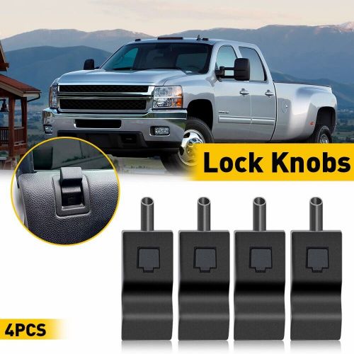Door Lock LH Knob RH Front Rear For Black 07-13 Chevy GMC Yukon Silverado Sierra, US $11.99, image 3