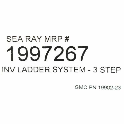 Garelick Boat Pull-Out Transom Ladder 19902-23 | 3-Step Hidden, US $811.94, image 2