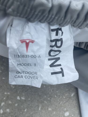 Official Tesla Model 3 Outdoor Car Cover OEM PN 1135831-00-A, US $189.99, image 8