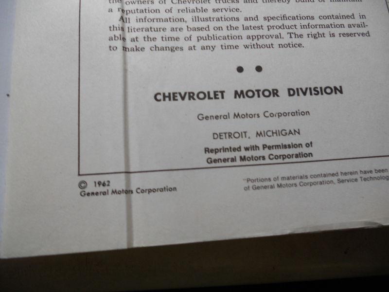 Chevrolet Truck 1963 Shop Service Manual , US $34.99, image 3