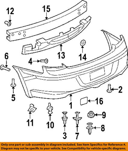 Chrysler oem 5303899ab bumper-energy absorber