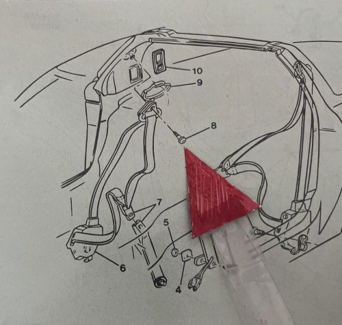 C4 Corvette OEM USED 1984-1996 Upper/Top Seat Belt Mounting Bolt #20247369, US $16.99, image 3