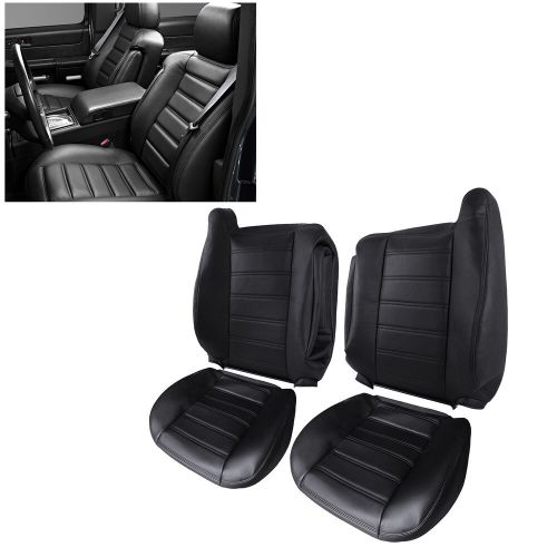 Fits for 2003-2007 Hummer H2 Driver & Passenger Bottom-Top Seat Cover Black, US $116.01, image 12