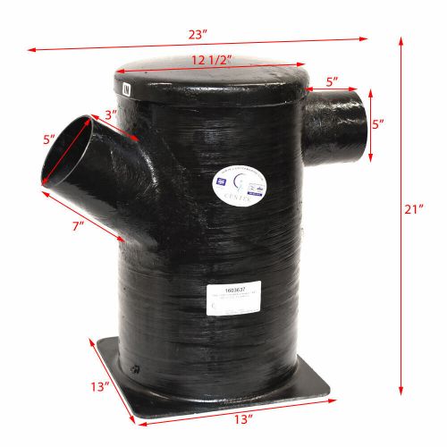 Centek Boat Exhaust Muffler 1603637 | Vernalift Side In / Out 5 Inch, US $550.74, image 3