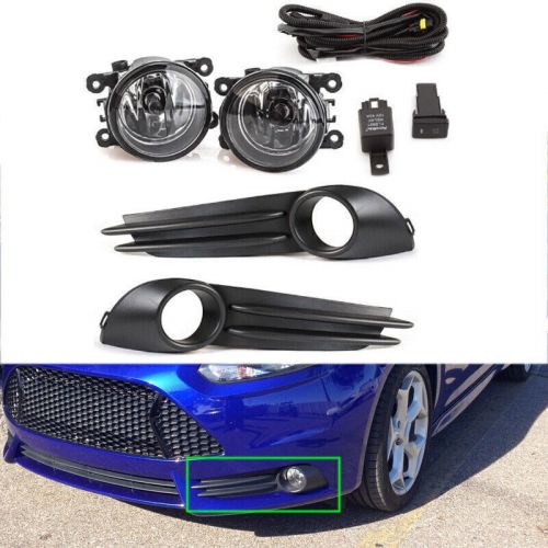 Set For Ford Focus ST 2013-2014 Front Bumper Fog Light+Harness Bulbs Kit +Covers, US $137.18, image 11