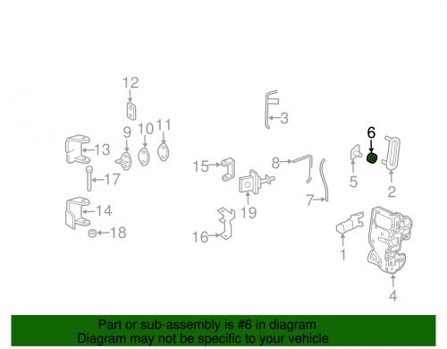 Genuine gm lock cylinder gasket 12547752