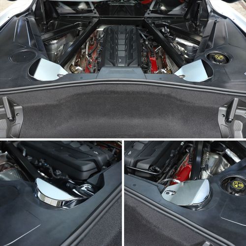 ABS Chrome Rear Shock Tower Protective Cover for Corvette C8 Coupe 2020-2024-, US $, image 4