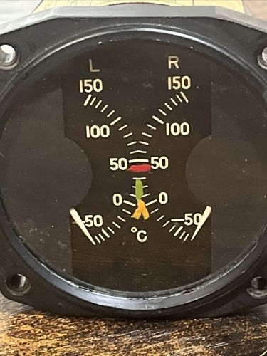 Vtg 1940's Thomas A Edison Inc Aviation Air Temperatur Indicator Gauge Untested, US $99.99, image 2