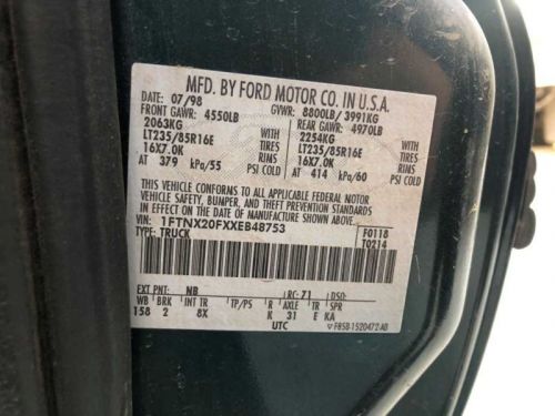 99 Ford F250 Super Duty USED 7.3L 4x2 AT Dash Relay Fuse Box F81B-14A067-AE, US $359.99, image 3