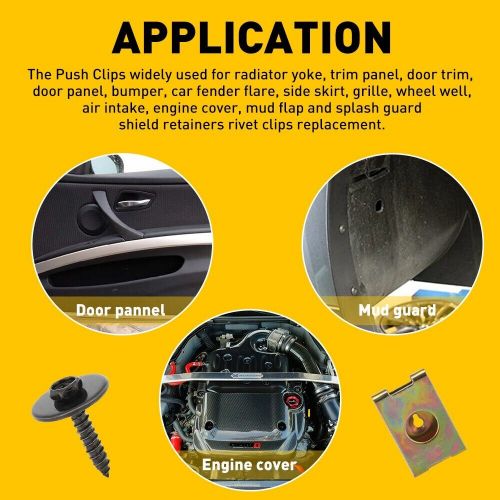 For bmw metal car screw body fender bumper retainer u nut clips gasket fastener