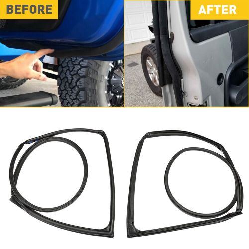 Fit For 2007-2018 Jeep Wrangler Front Door Weatherstrip Seal Left Right Kit Pair, US $54.99, image 5